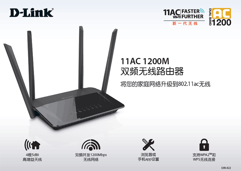 D-LINK AC 1200M · DIR-822