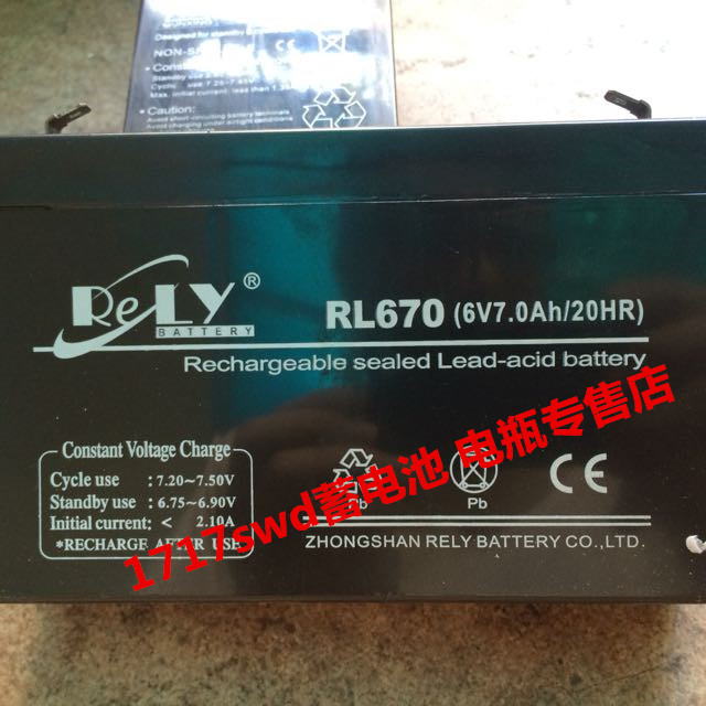 RELY綯ͯRL670أ˹6V7.0AH